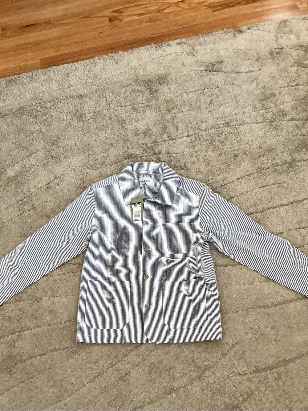 Goodfellow & Co Blue and White Striped MENS Blazer
